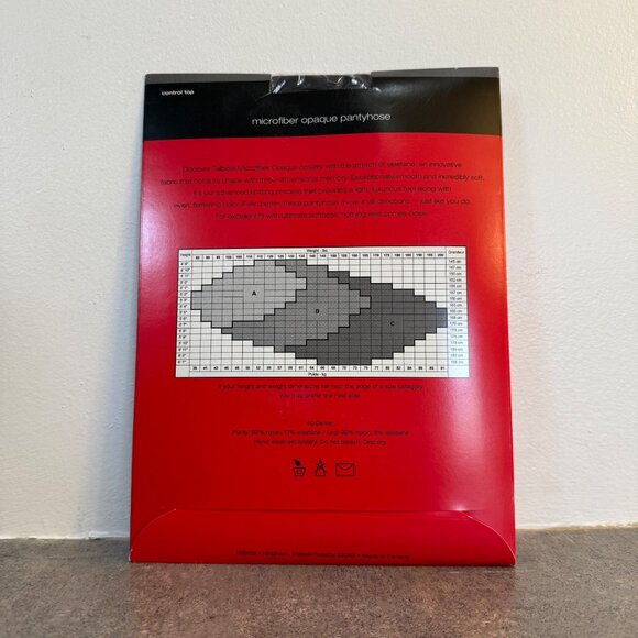 Talbots Microfiber Opaque Control Top Pantyhose Size B Brown VTG Inspired Hosier - Picture 10 of 10